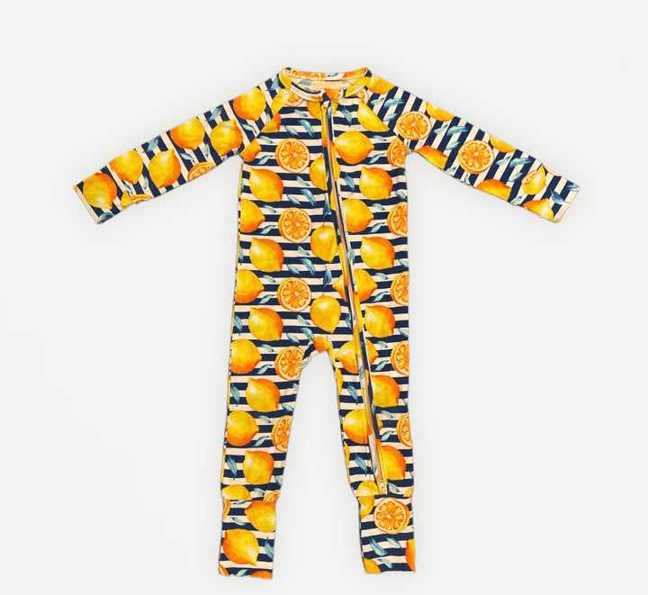 PIPER JOY "When Life gives you lemon" Convertible Romper/footie [FINAL SALE]